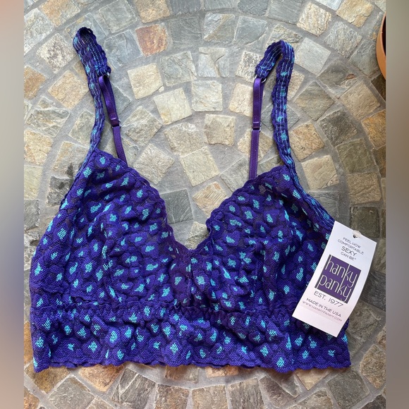 Hanky Panky Cross-Dyed Leopard Retro Bralette - Picture 4 of 14